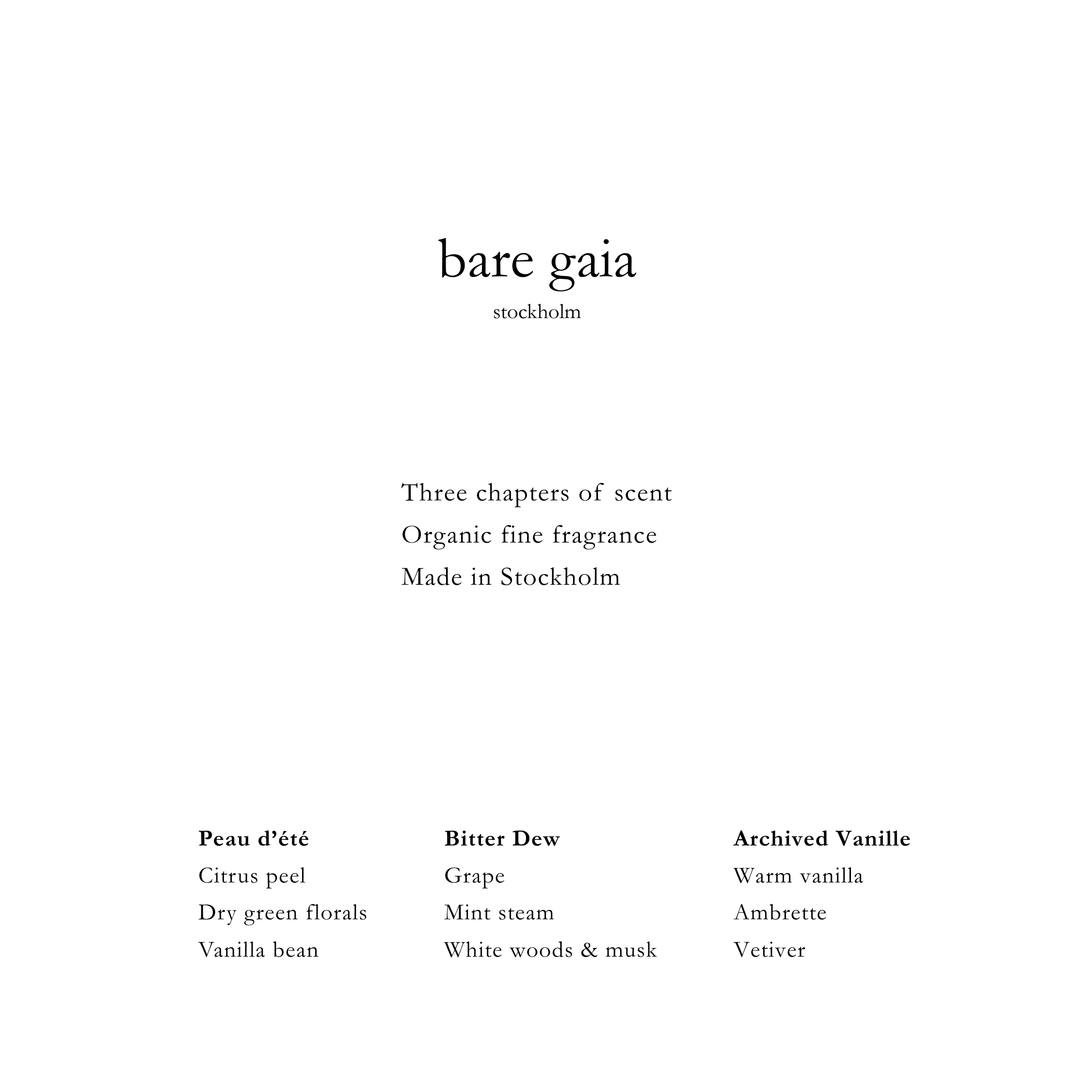 Three Chapters of Scent - The Mini Perfume Trio